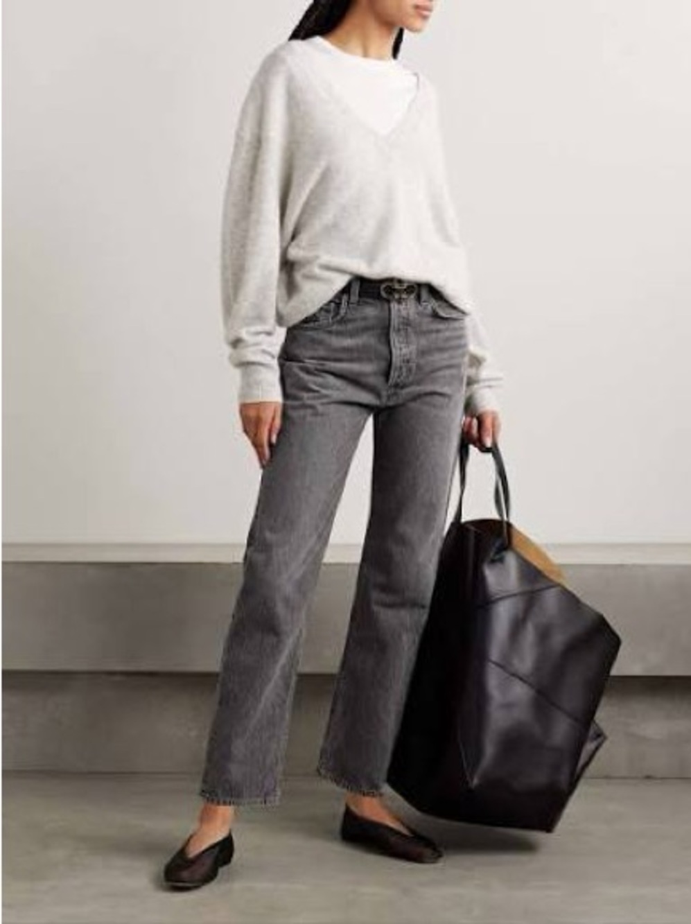 Agolde 90’s Pinch Women’s High-Rise Straight Jeans - Gray - Picture 3 of 5